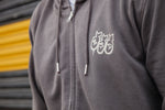 SECOND STRIKE ZIP UP HOODED SWEATSHIRT