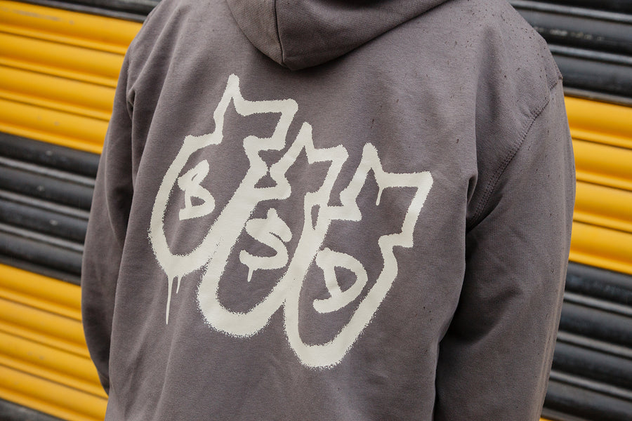 SECOND STRIKE ZIP UP HOODED SWEATSHIRT