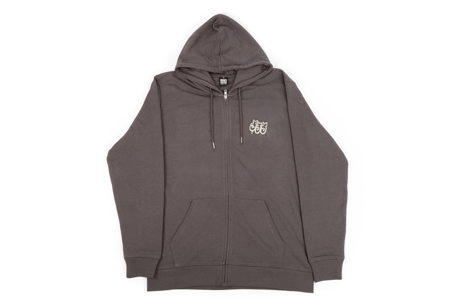 SECOND STRIKE ZIP UP HOODED SWEATSHIRT