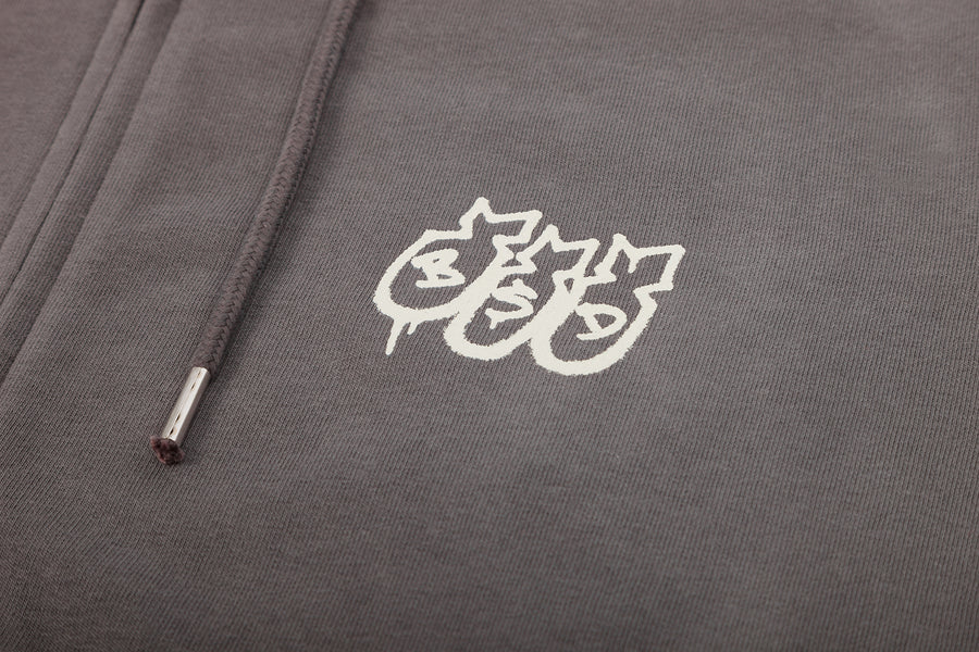 SECOND STRIKE ZIP UP HOODED SWEATSHIRT